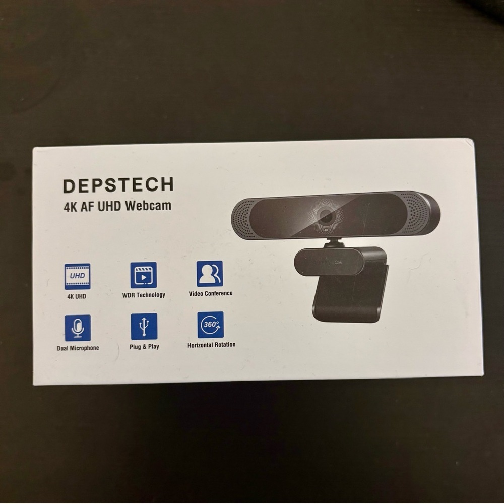 4K UHD Webcam - Black